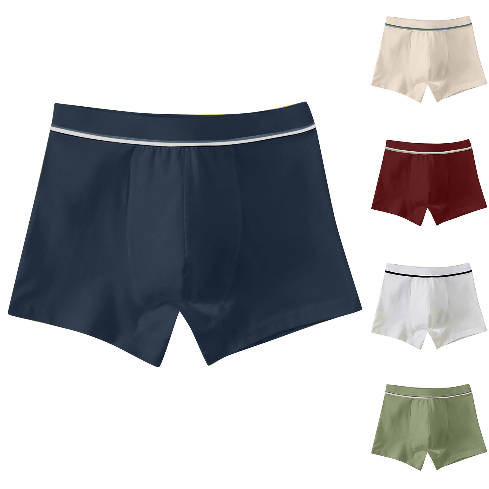 CAICJ98 Boys' Underwear, Cool Comfort Stretch Mesh Toddler Kids Boxer Briefs for Boys,5-Pack,3-5 Years